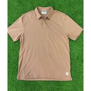 Linksoul Mens XL Polo Shirt Mauve Pima Cotton Blend LS1397 Short Sleeve Golf‎